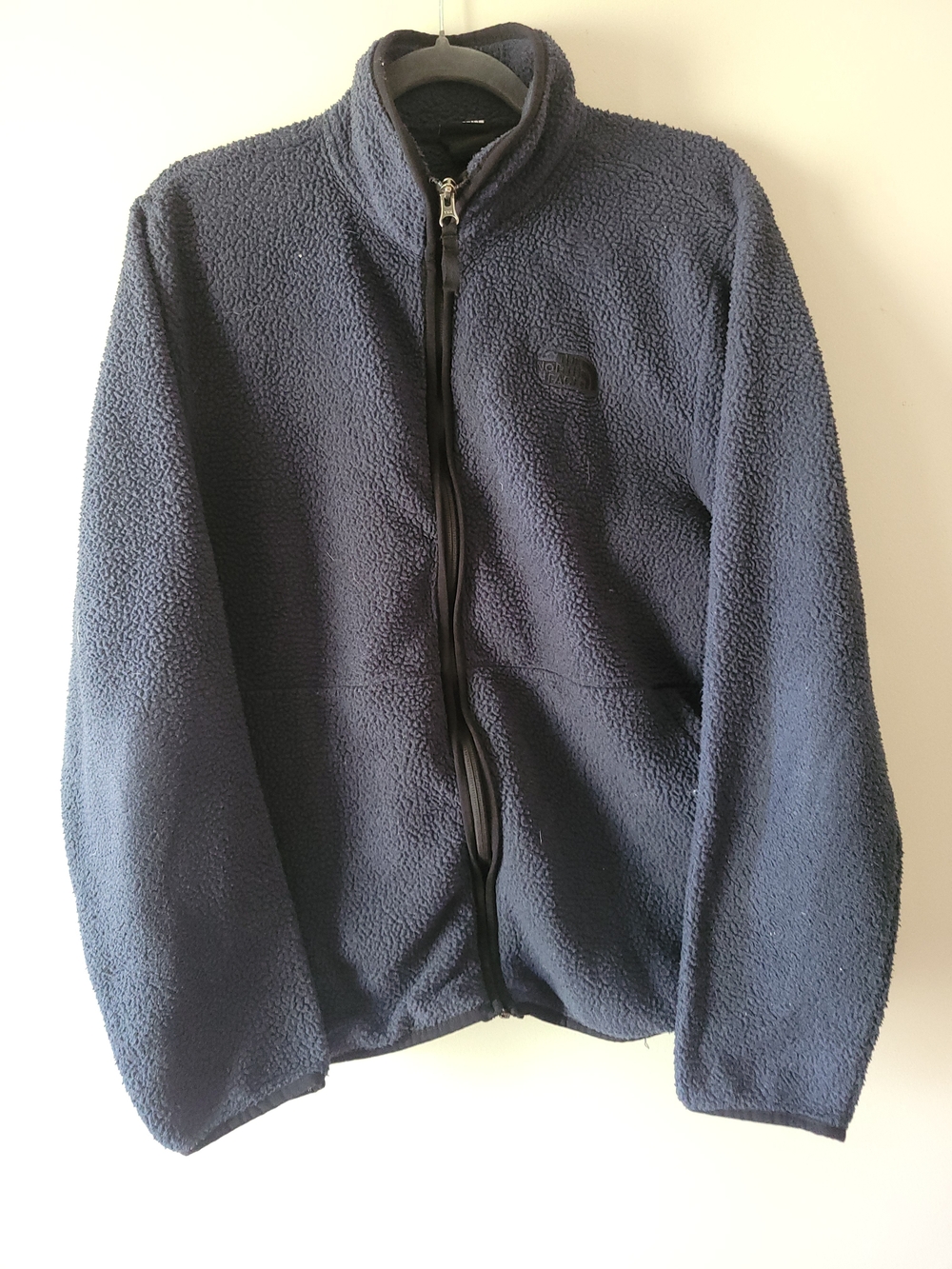The North Face Men's Dark Navy Sherpa Fleece Full-Zip Jacket